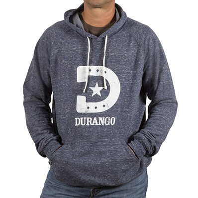 Durango® Unisex Heathered Blue Hooded Sweatshirt, , large