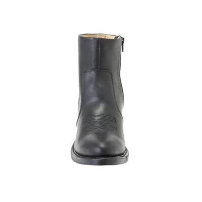 Bota vaquera con cierre lateral de cuero negro de Durango, , large