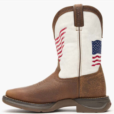 Lil' Rebel™ by Durango® Big Kids Distressed Flag Western Boot, , large