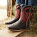 Durango® Lil' Rebel Pro™ Big Kid's Red Western Boot, , large