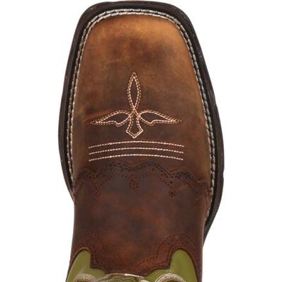 Bota vaquera para mujer Powder n' Lace Saddle Lady Rebel de Durango, , large