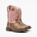 Bota vaquera color bronceado para niños pequeños con cordones juvenil Lil' Durango, , large