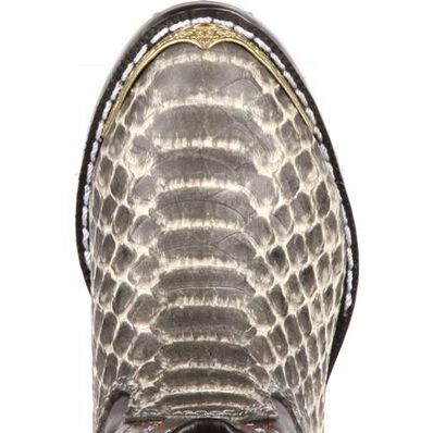 Bota de vaquero para niños grandes con estampado de serpiente bronceado Durango Big Kid, , large