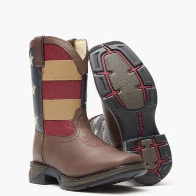 Bota vaquera patriótica para niños Lil' Durango Kid's, , large
