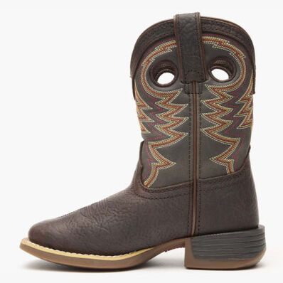 Durango® Lil' Rebel Pro™ Big Kid's Brown Western Boot, , large