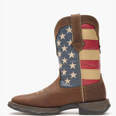 Bota vaquera sin cordones con motivo patriótico Lady Rebel by Durango Patriotic, , large