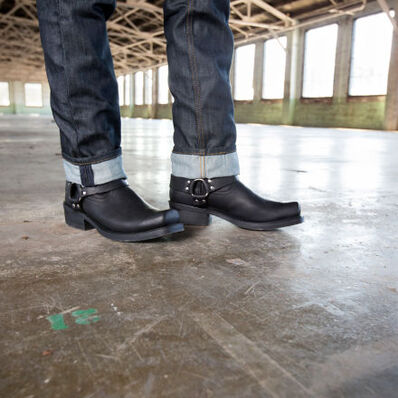 Bota con arnés negra de Durango para hombre, , large