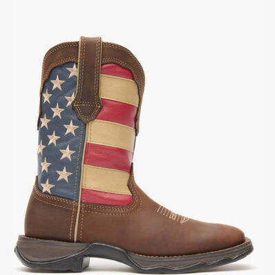 Bota vaquera sin cordones con motivo patriótico Lady Rebel by Durango Patriotic, , large