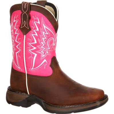 Bota vaquera para niños Lil' Durango Toddler Let Love Fly, , large