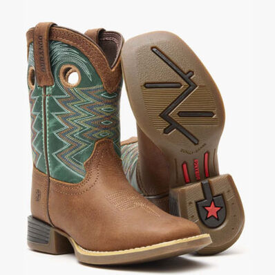 Durango Lil' Rebel Pro Little Kid's Teal Western Boot, , large