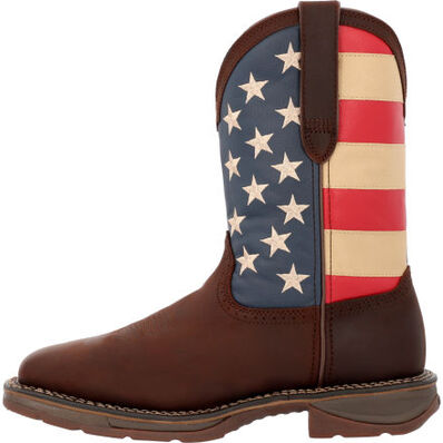 Bota vaquera de bandera con punta de acero Rebel de Durango, , large
