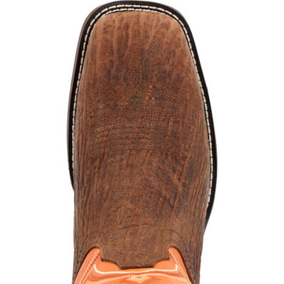 Rebel™ by Durango® Cedar Bark and Monarch Orange Western Boot, , large