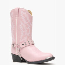 Botas vaqueras Durango para niños rosadas con imitación de diamantes Durango Little Kid