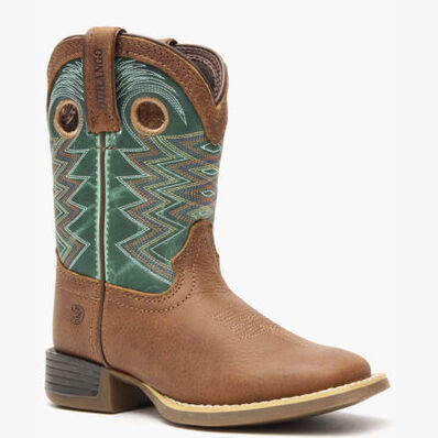 Durango Lil' Rebel Pro Little Kid's Teal Western Boot, , large
