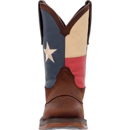 Bota vaquera sin cordones con la bandera de Texas de 12 pulgadas para hombre de Durango Estilo N. DB4446