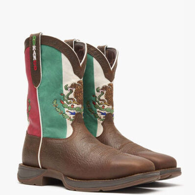Rebel by Durango® Steel Toe Mexico Flag Western Boot, , large