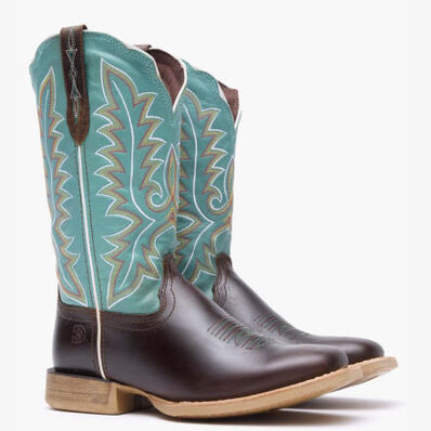 Durango® Lady Rebel Pro™ Women’s Bay Brown Artic Blue Western Boot, , large