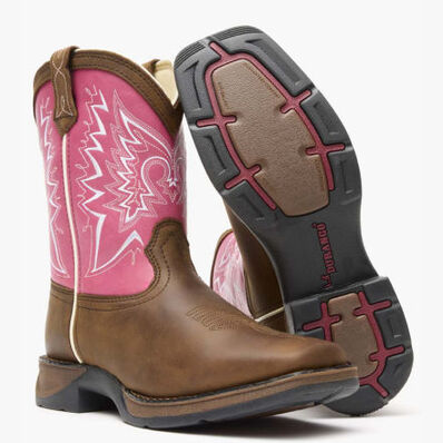 Bota vaquera para niño grande Lil' Durango Big Kid Let Love Fly, , large