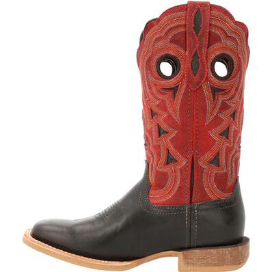 Durango® Lady Rebel Pro™ Women's Black & Crimson Western Boot, , large