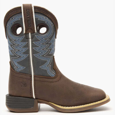 Durango® Lil' Rebel Pro™ Little Kid's Blue Western Boots, , large