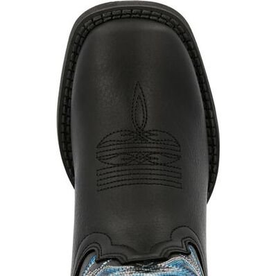 Lil' Rebel Pro™ by Durango® Big Kid's Black Onyx Western Boot, , large