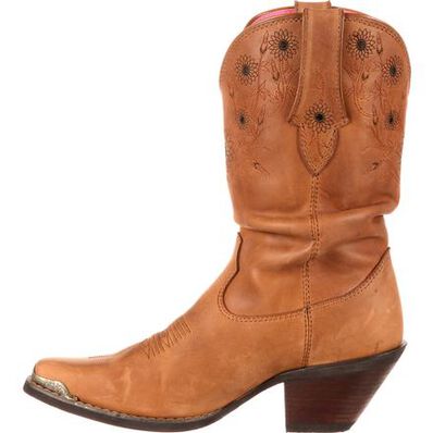 Crush by Durango Women's Sarah Darling Sunflower Slouch Western Boot, , large