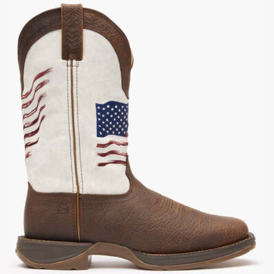 Rebel™ by Durango® Distressed Flag Embroidery Western Boot, , large