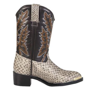 Bota vaquera para niños pequeños Durango con estampado bronceado de serpiente Durango Little Kid, , large