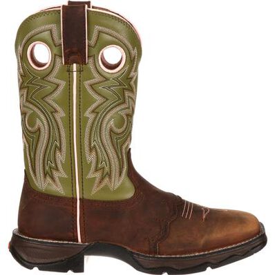 Bota vaquera para mujer Powder n' Lace Saddle Lady Rebel de Durango, , large