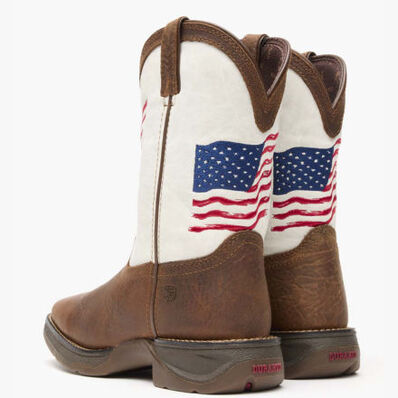 Lil' Rebel™ by Durango® Big Kids Distressed Flag Western Boot, , large