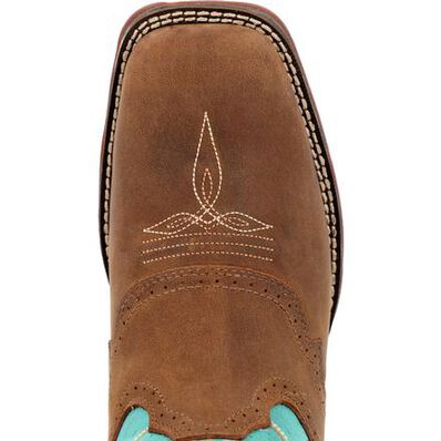 Lady Rebel™ by Durango® Women's Tan & Seashore Blue Saddle Western Boot, , large