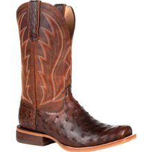 Durango® Premium Exotic Full-Quill Ostrich Chestnut Western Boot