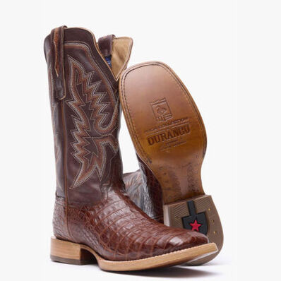 Durango® Men's PRCA Collection Caiman Belly Western Boot, , large
