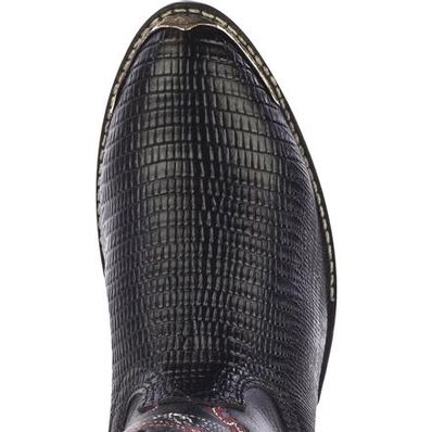Bota vaquera para niños pequeños Durango con estampado de lagarto negro Durango Little Kid, , large
