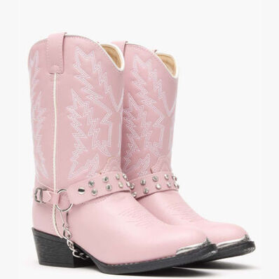 Botas vaqueras Durango para niños rosadas con imitación de diamantes Durango Little Kid, , large