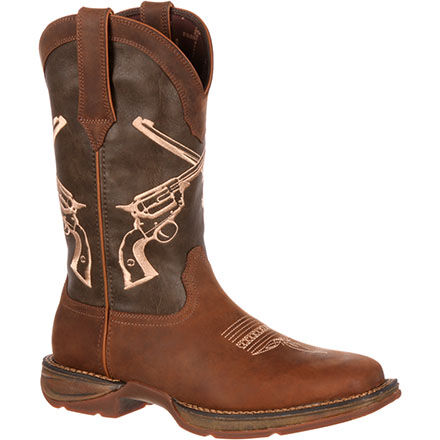 Rebel by Durango Men s Crossed Guns Brown Western Boot