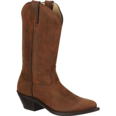 Bota vaquera color bronceado para dama Durango, , large