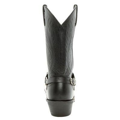 Bota vaquera con arnés negra de Durango, , large