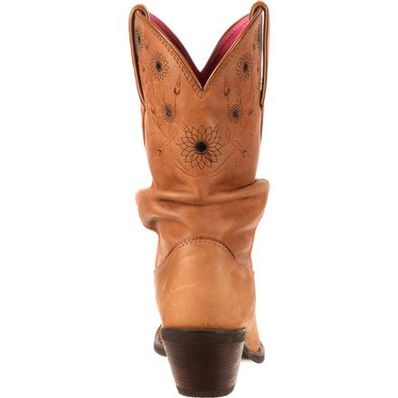 Crush by Durango Women's Sarah Darling Sunflower Slouch Western Boot, , large