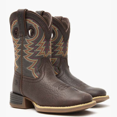 Durango® Lil' Rebel Pro™ Big Kid's Brown Western Boot, , large