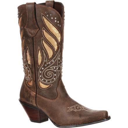 Botas vaqueras con brillo para damas de Crush by Durango RD003