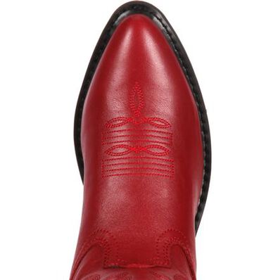 Botas vaqueras de cuero rojo para damas de Durango, , large