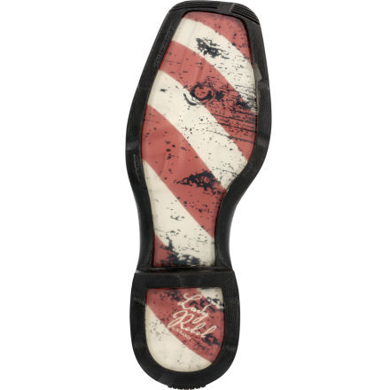 Bota vaquera sin cordones con la bandera de Texas Lady Rebel de Durango estilo RD3446