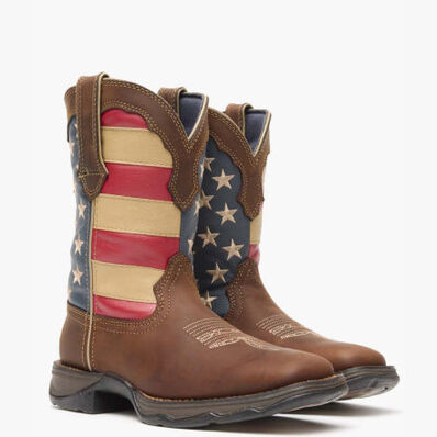 Bota vaquera sin cordones con motivo patriótico Lady Rebel by Durango Patriotic, , large