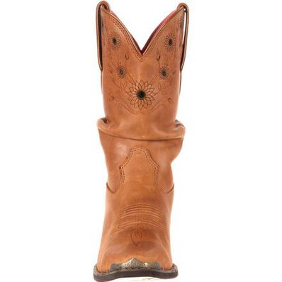 Crush by Durango Women's Sarah Darling Sunflower Slouch Western Boot, , large