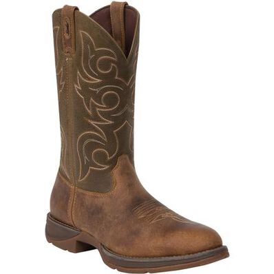Bota vaquera sin cordones bronceado-&oliva Rebel de Durango, , large
