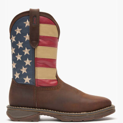 Bota vaquera de bandera con punta de acero Rebel de Durango, , large