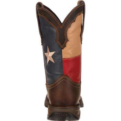 Bota vaquera sin cordones con la bandera de Texas Lady Rebel de Durango, , large