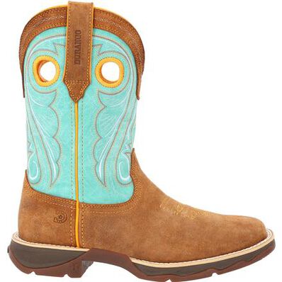 Lady Rebel™ by Durango® Women's Dusty Brown & Sky Blue Western Boot, , large