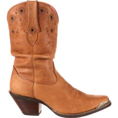 Crush by Durango Women's Sarah Darling Sunflower Slouch Western Boot, , large